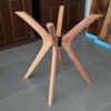 Solid Beech Wood Table Legs, Round Table Legs | Dining Table in Tables by evendes. Item in country & farmhouse or scandinavian style