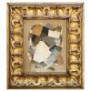 Contemporary Neutral Abstract Oil Painting in Vintage Frame | Oil And Acrylic Painting in Paintings by Suzanne Nicoll Studio. Item made of wood works with contemporary style