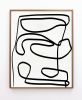 Minimal Abstract line Drawing No. 3 | Drawings by Capricorn Press. Item composed of paper