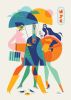 Rainy Girls - Fine Art Print | Prints by Kirsten Ulve. Item composed of paper in minimalism or mid century modern style