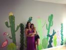 Ellie's Cactus Mural | Murals by ShammyBuns Art (SBA). Item made of synthetic