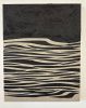 Luxury Carbon Black Waves Painting on Spanish Linen Minimali | Oil And Acrylic Painting in Paintings by RGB Fine Art. Item composed of canvas in minimalism or contemporary style