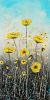 Lemon poppies Original painting on canvas | Oil And Acrylic Painting in Paintings by DaggArt. Item composed of canvas and synthetic