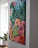 Original floral painting - IN MAY | Oil And Acrylic Painting in Paintings by Marinela Puscasu. Item composed of canvas in contemporary or country & farmhouse style