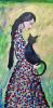 Diario de una reina | Oil And Acrylic Painting in Paintings by Elena Parau. Item composed of paper compatible with boho and country & farmhouse style