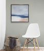 Coastal View I- Framed Original Painting on Canvas 24"x24" | Oil And Acrylic Painting in Paintings by 330art. Item composed of canvas and synthetic in contemporary or country & farmhouse style
