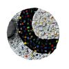 Meditation V - What If Everything Was Black & White #2 | Wall Sculpture in Wall Hangings by Gila Mosaics Studio
