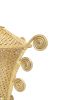 Handmade Rattan Curved Lampshade | Chandeliers by Amara. Item composed of wood