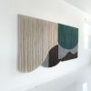 "Luxor" Layered Fiber Canvas | Tapestry in Wall Hangings by Vita Boheme Studio. Item composed of bamboo & canvas