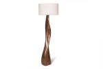 Amorph Roman Floor Lamp, Bronze Finish with Ivory Shade | Lamps by Amorph