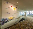 Solstice | Wall Sculpture in Wall Hangings by April Wagner, epiphany studios | Cobo Center in Detroit. Item composed of glass