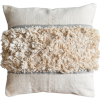 Arema Textured Cream Throw Pillow Cover | Cushion in Pillows by Mumo Toronto. Item made of cotton