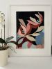 Magnolia Majesty | Collage in Paintings by Cyrille Gulassa. Item composed of paper compatible with boho and contemporary style