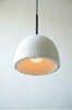 MushLume Cup Light Pendant | Pendants by MushLume Lighting. Item composed of cement
