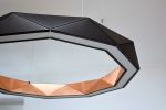 Sun Chandelier RING LED light 100 Copper Black | Chandeliers by ADAMLAMP. Item made of steel compatible with minimalism and contemporary style