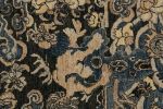 Rug & Kilim’s Chinese Pictorial Square Rug in Dark Gray | Area Rug in Rugs by Rug and Kilim