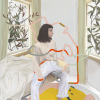 Ines and the Lapso Worms | Oil And Acrylic Painting in Paintings by Koko Che Jota. Item made of canvas & synthetic