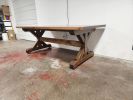 Model #1080 - Custom Farmhouse Table | Dining Table in Tables by Limitless Woodworking. Item made of maple wood compatible with mid century modern and contemporary style