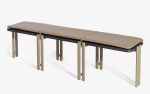 Sui Bench With Static Painted Metal Leg | Benches & Ottomans by LAGU. Item made of oak wood with fabric works with modern style