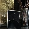 Frame Small Tiny Stainless Steel Bear '1' | Sculptures by IRENA TONE. Item made of steel with glass works with minimalism & art deco style