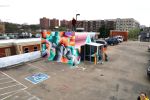 Elliston Garage murals | Street Murals by Nathan Brown. Item composed of synthetic