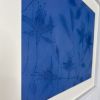 Blue tropical Acrylic Original wall art | Mixed Media by IRENA TONE. Item compatible with minimalism and eclectic & maximalism style