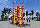 8 Pillars of culture | Public Sculptures by Rafail Georgiev - Raffò | China Ceramic Museum in Jingdezhen Shi