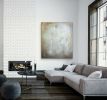 364 Illuminating Light | Oil And Acrylic Painting in Paintings by Anne B Schwartz. Item composed of synthetic compatible with minimalism and contemporary style