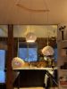 Claylight Boomerang Three | Chandeliers by lightexture | Flight Wine Bar in Washington. Item made of ceramic compatible with modern style