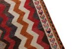 Antique Gabbeh Geometric Beige-Brown and Red Wool Persian | Area Rug in Rugs by Rug and Kilim