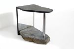 Missisquoi Side Tables | Tables by Simon Johns | Simon Johns Inc. in Bolton-Est. Item composed of steel and stone