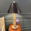 Saxophone Table Lamp & Blue Night Light with 10″ Tambourine | Lamps by RailroadWare Lighting Hardware & Gifts