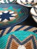 Blue wall plates | Macrame Wall Hanging in Wall Hangings by Sarmal Design. Item composed of fabric & fiber compatible with boho style