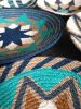 8Ppieces Blue Wall Plates | Macrame Wall Hanging in Wall Hangings by Sarmal Design. Item composed of fabric & fiber compatible with boho style
