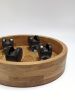 Hidden wheel plant stand- Oak wood m | Plants & Landscape by Kat | Home Studio. Item composed of oak wood compatible with contemporary and industrial style