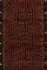 Vintage Baluch Afghan rug in Brown, Blue & Orange Patterns | Area Rug in Rugs by Rug and Kilim
