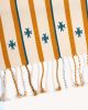 Izamna Stripe Handwoven Table Runner (YELLOW) | Linens & Bedding by Routes Interiors. Item composed of cotton in boho or eclectic & maximalism style