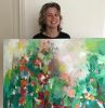 Summer Flowers | Oil And Acrylic Painting in Paintings by Art by Geesien Postema. Item made of canvas & synthetic