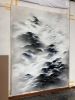 Dreaming water mountains | Oil And Acrylic Painting in Paintings by Francesca Borgo. Item composed of canvas in contemporary or japandi style