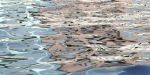 Calming Water | Photography by Rica Belna. Item composed of canvas and paper