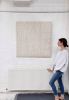 Feels Like Home | Tapestry in Wall Hangings by Saskia Saunders | The Old Fire Station Gallery in Henley-on-Thames. Item composed of linen & fiber compatible with minimalism and contemporary style