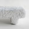 Medium Shelf Riser in Textured Alpine White Concrete | Decorative Tray in Decorative Objects by Carolyn Powers Designs. Item composed of concrete in minimalism or contemporary style