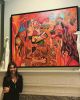 Parea | Oil And Acrylic Painting in Paintings by Niki J Sands. Item composed of canvas and synthetic