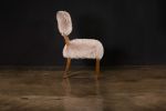 Dining Chair in Wood and Sheepskin by Costantini, Luca Ovino | Chairs by Costantini Designñ. Item made of wood with fabric