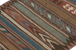 Vintage Bidjar Persian Kilim with Stripes & Geometric | Area Rug in Rugs by Rug and Kilim