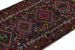Vintage Afghan Tribal Kilim in Brown with Geometric Patterns | Area Rug in Rugs by Rug and Kilim