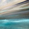Das kleine Schimmern - Acrylic on Canvas | Oil And Acrylic Painting in Paintings by Alex Blaschke | Bird Inside Art. Item composed of wood and canvas in contemporary or coastal style