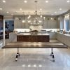 Frosted river resin epoxy wishbone table | Dining Table in Tables by YJ Interiors. Item made of walnut & metal compatible with mid century modern and contemporary style
