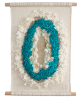 WITHIN TURQUOISE | Woven Tapestry | Wall Hangings by Melodie Nicolle. Item composed of fiber compatible with boho and contemporary style