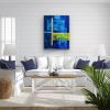 Sagan | Oil And Acrylic Painting in Paintings by Ingrid Oliphant. Item composed of canvas & paper